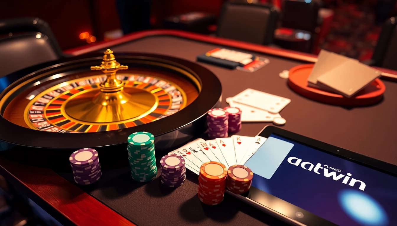 Rasakan momen mendebarkan di Datukwin dengan elemen kasino mewah seperti roulette dan kartu poker.