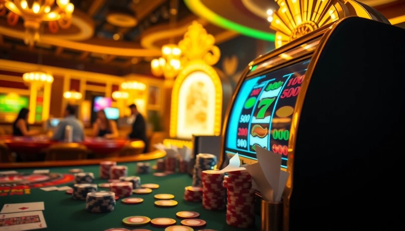 Experience the excitement of slot777 login with vibrant casino scenes of winning.