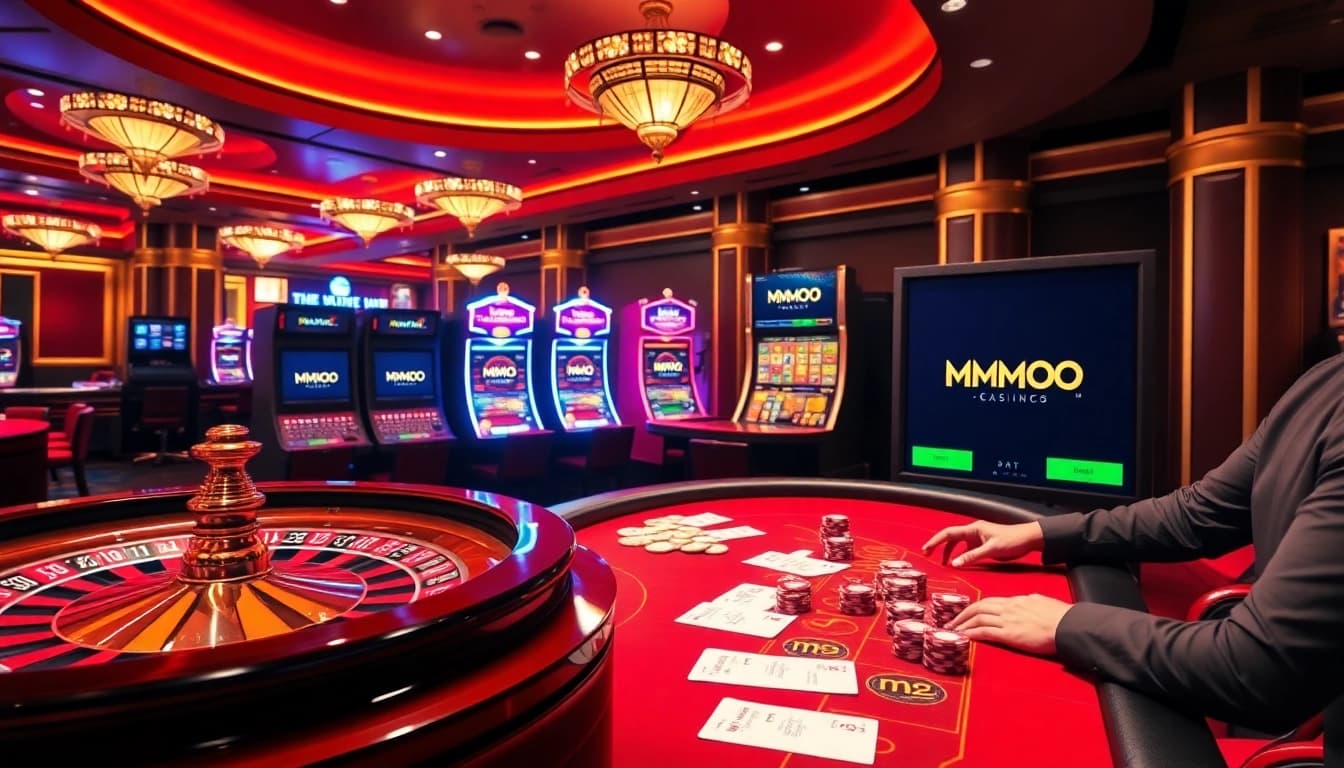Experience high-stakes gaming with MMOO's luxury casino atmosphere and thrilling betting action.
