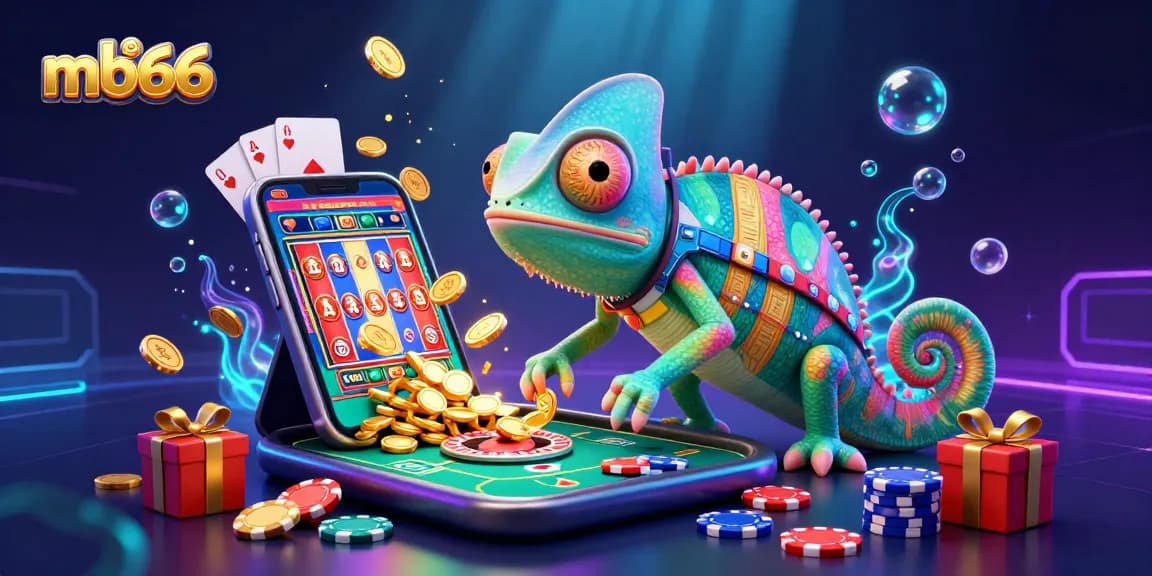 Experience exciting wins at mb66 with a vibrant casino scene filled with colorful gaming elements.