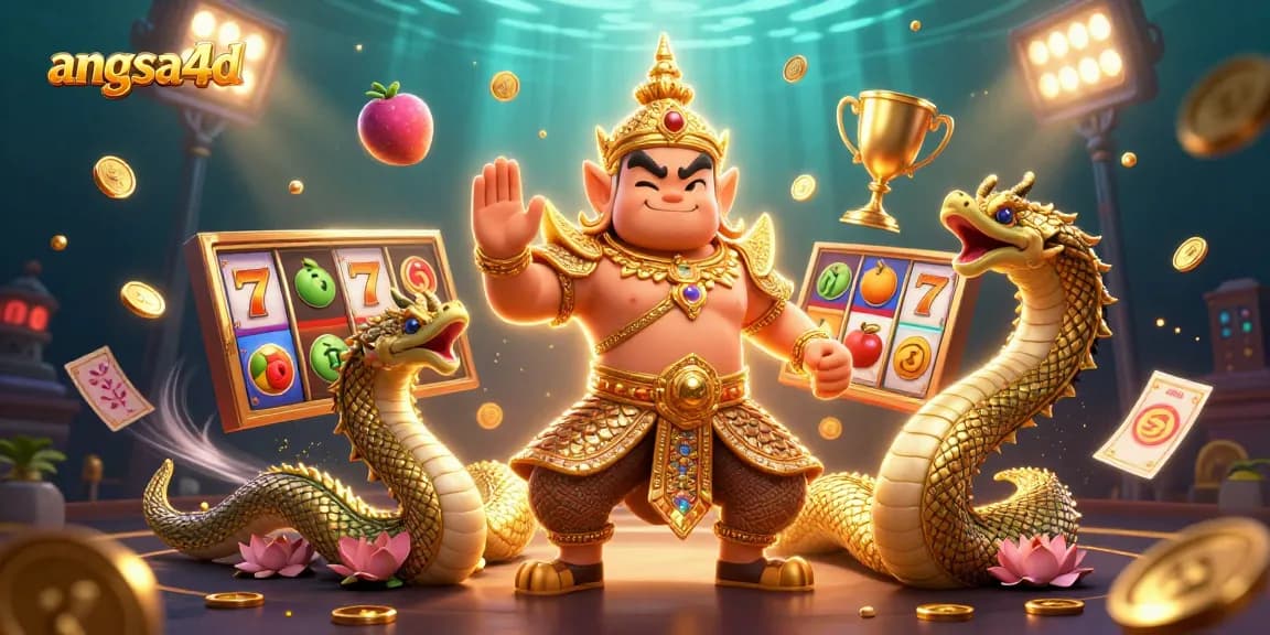 Experience winning strategies with angsa4d through this vibrant 3D casino scene.