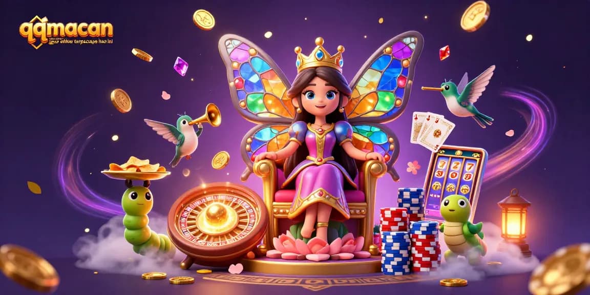 Experience thrilling gameplay at qqmacan situs resmi toto slot gacor online terpercaya hari ini with vibrant 3D scene elements.