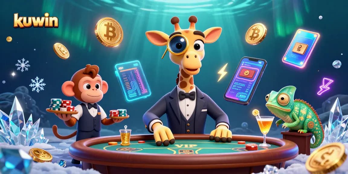 Experience the thrilling world of kuwin as cartoon characters engage in high-stakes poker.