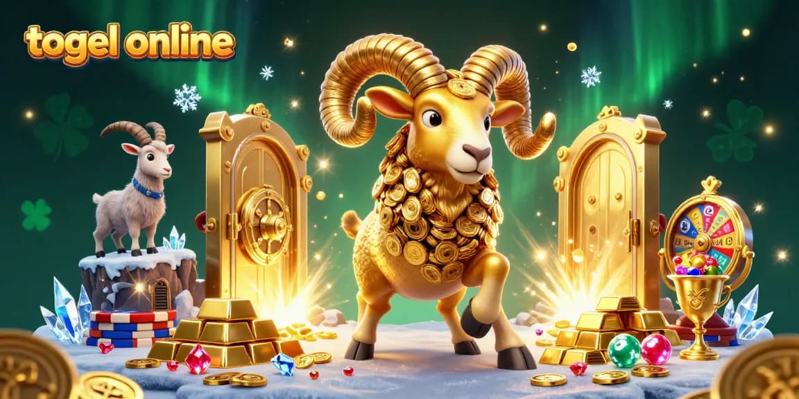 Gambar permainan togel online yang menggambarkan kesempatan untuk menang dengan simbol yang menarik dan pengaturan visual yang mengesankan.