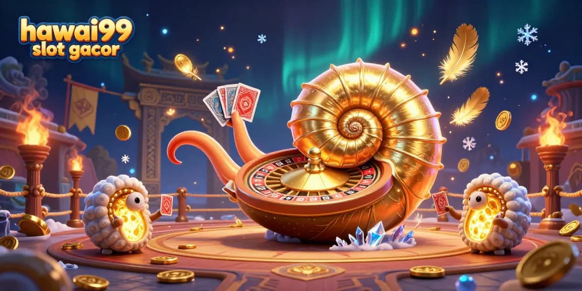 Experience the thrill of hawai99 slot gacor in this vibrant 3D casino illustration.