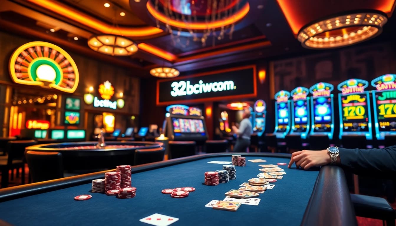 Experience the thrill of winning at 32win.com with vibrant casino tables and exciting gameplay.