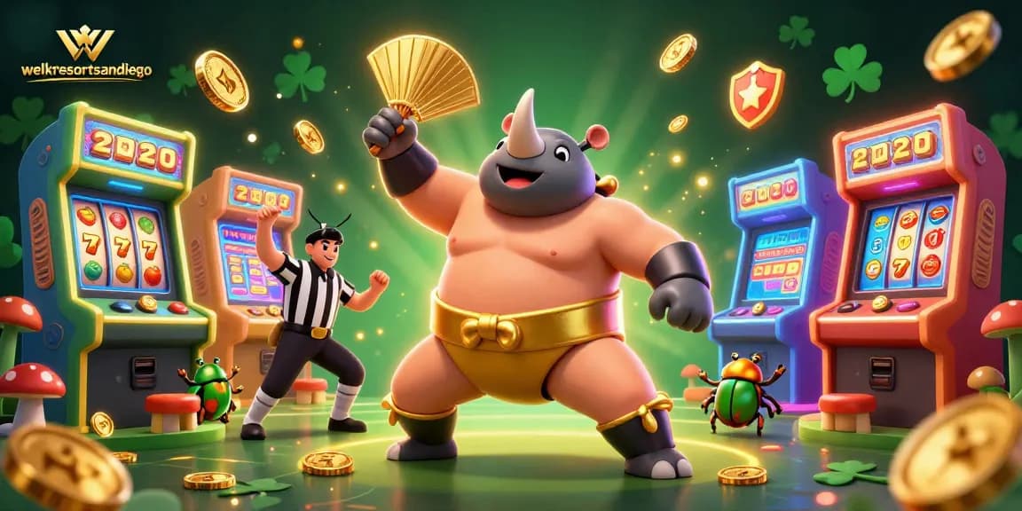 Experience high-stakes gaming with the vibrant scene from welkomresortsandiego, showcasing a thrilling slot adventure.
