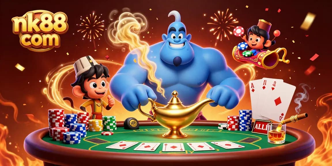 Experience exciting gaming moments at nk88 com with vibrant casino elements and engaging characters.