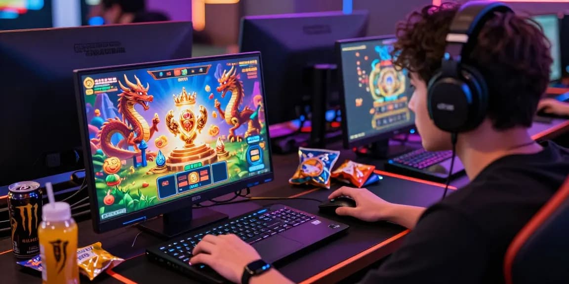 Login Modal138 pada platform permainan slot online, pemain berfokus pada permainan dengan suasana yang mendebarkan.