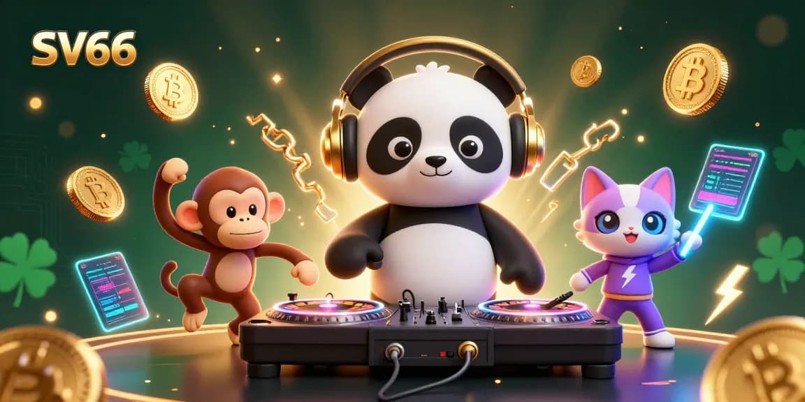Experience vibrant gameplay at SV66 with cartoon characters in an energized online casino scene.