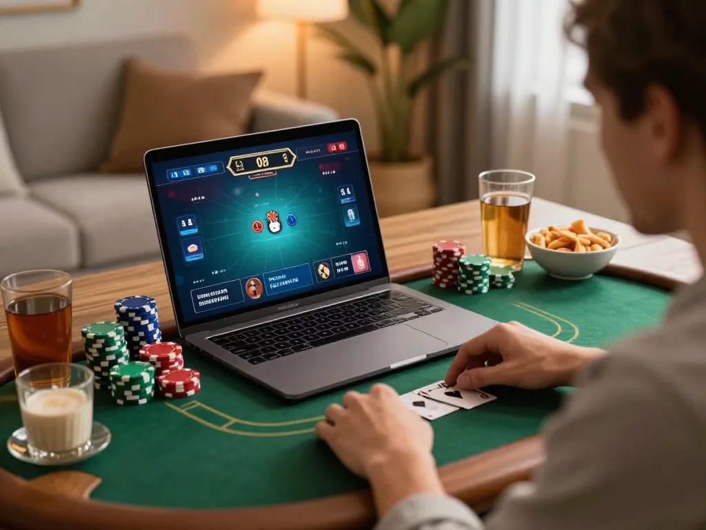 Play high-stakes poker online at home with rikvip, engaging gameplay, and strategic moments.