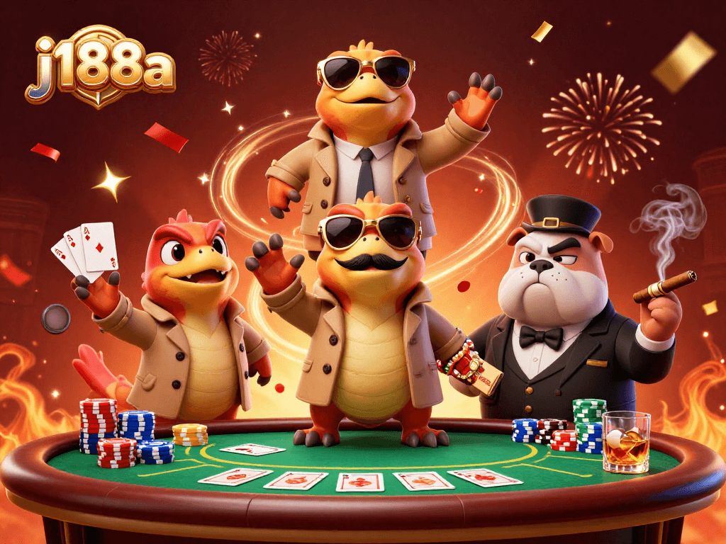 Experience the excitement of j188a with raptors in disguise at a vibrant casino scene.