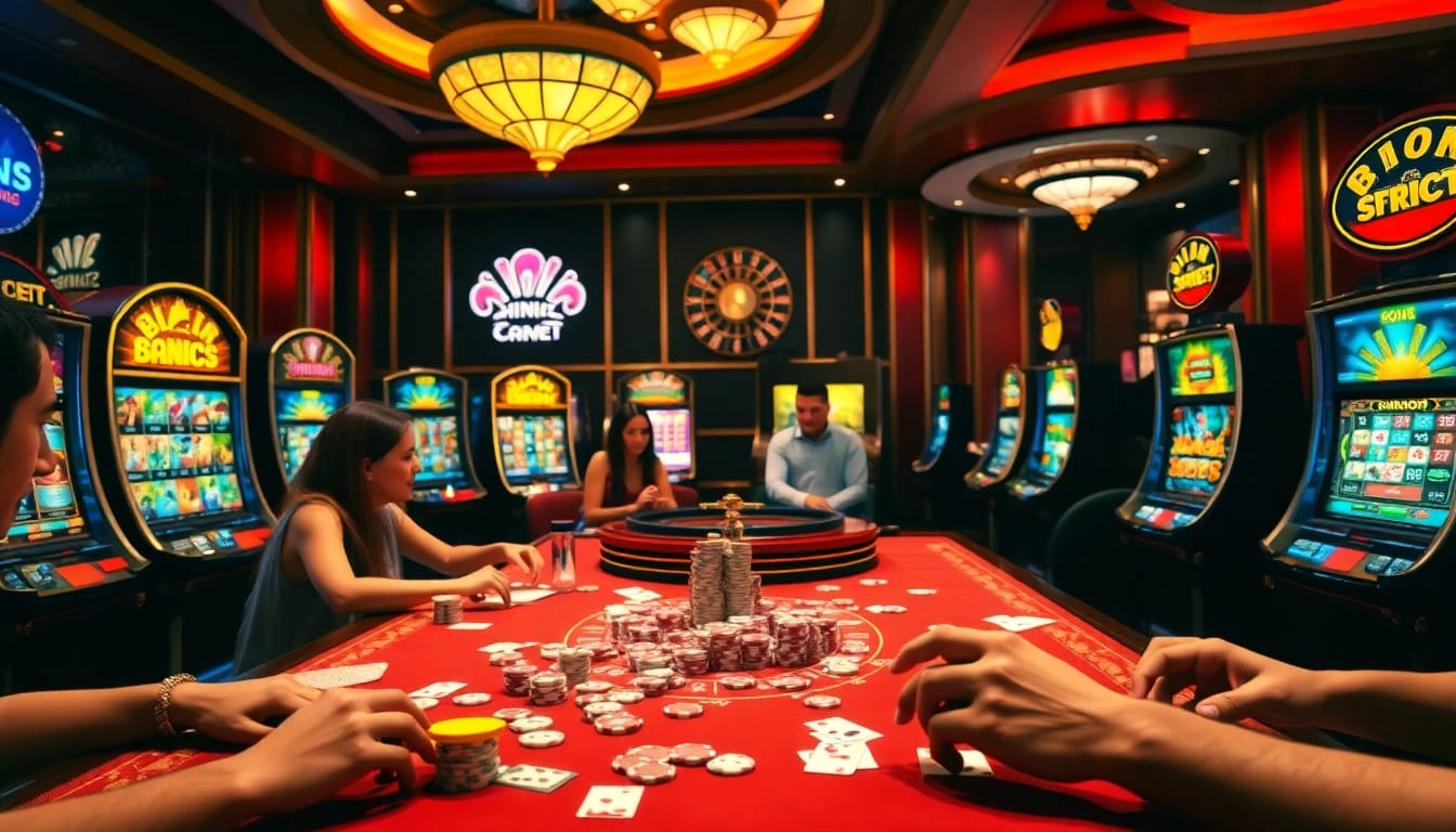 Experience the thrill of slot gacor gaming with vibrant casino visuals and exciting atmosphere.