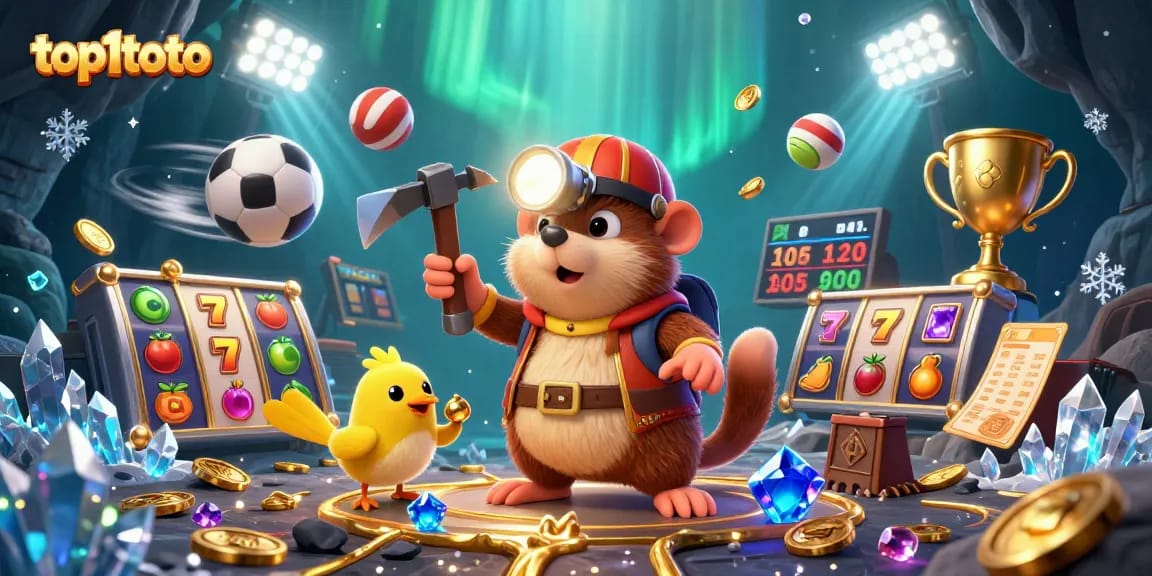 top1toto menampilkan petualangan penambang dalam gua penuh permata dan slot jackpot yang berkilau.
