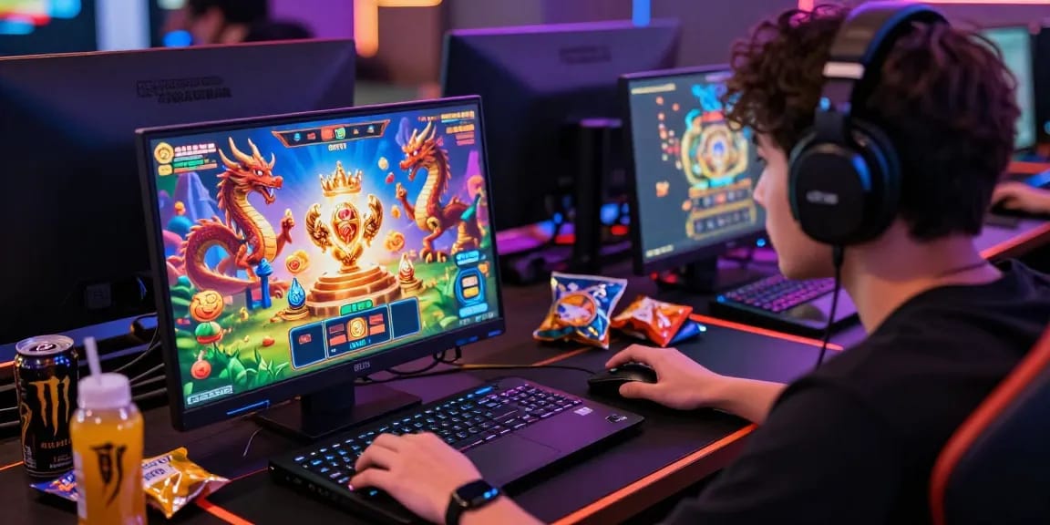 Login Modal138 pada platform permainan slot online, pemain berfokus pada permainan dengan suasana yang mendebarkan.