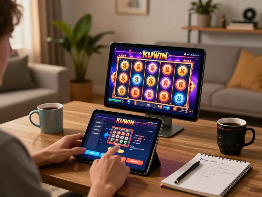 Engaging in KUWIN's online casino offers players a vibrant slot experience from home