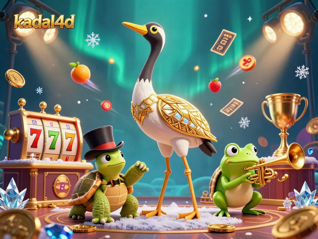 Experience thrilling luck at kadal4d with dynamic slot reels and vibrant casino characters.