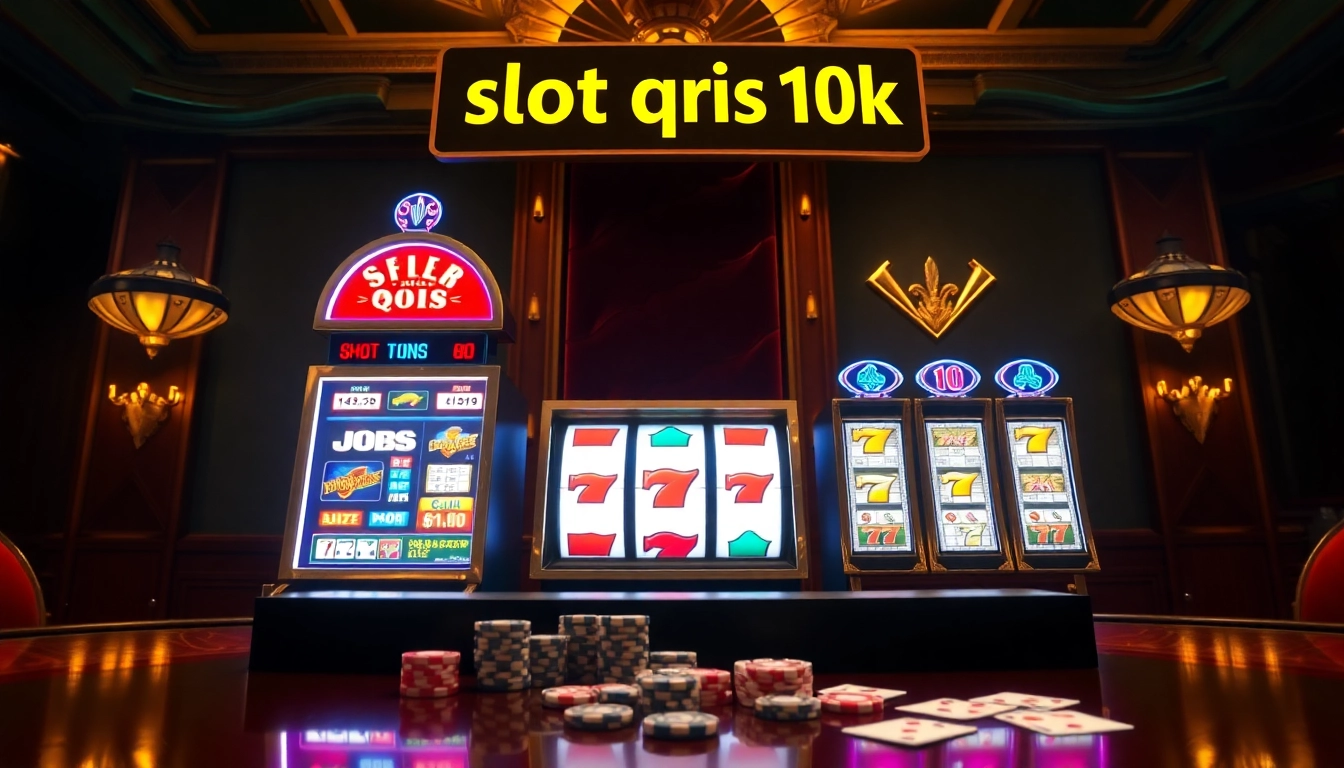 Players enjoying slot qris 10k machines in a luxurious casino setting.