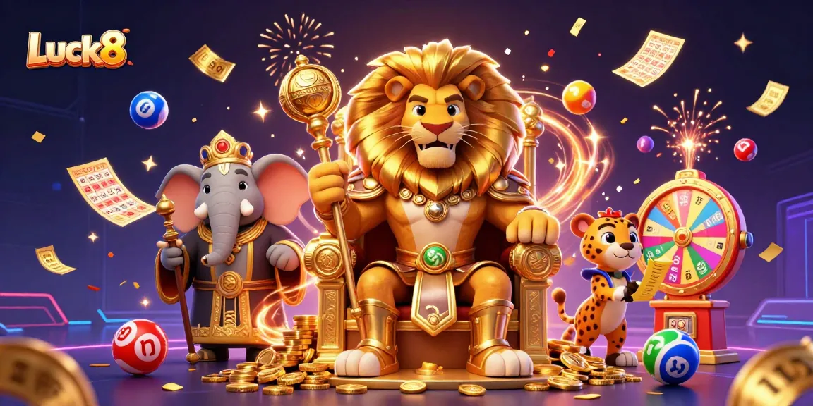 Experience thrilling gameplay with Luck8, featuring vibrant characters and dynamic casino elements.