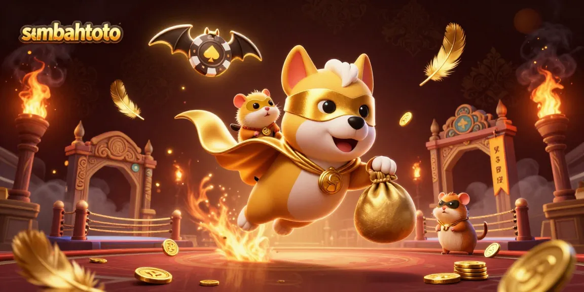 Experience the gaming excitement with sembahtoto's dynamic 3D casino illustration.