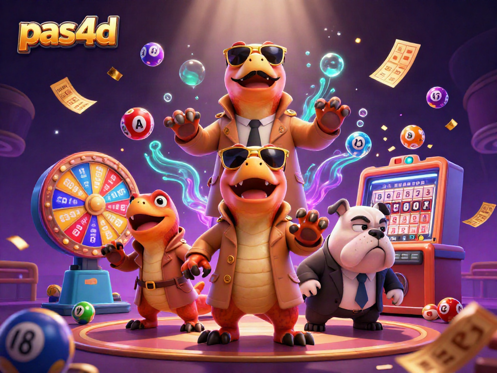 Menghasilkan keberuntungan dalam permainan lottery pas4d dengan tiga raptor lucu menyamar sebagai satu orang.