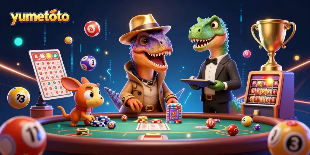Interact with exciting lottery numbers and games on yumetoto's vibrant gambling scene.