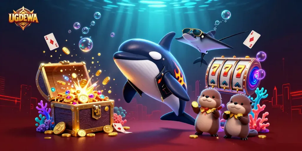 UGDEWA players enjoy dynamic slots gaming while diving into underwater treasures.