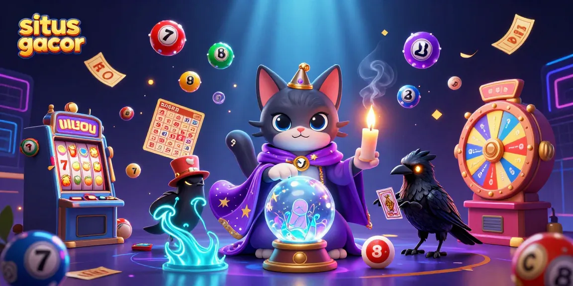 Mengambil bagian dalam situs slot gacor dengan suasana magis, mesin slot, dan elemen berwarna-warni.