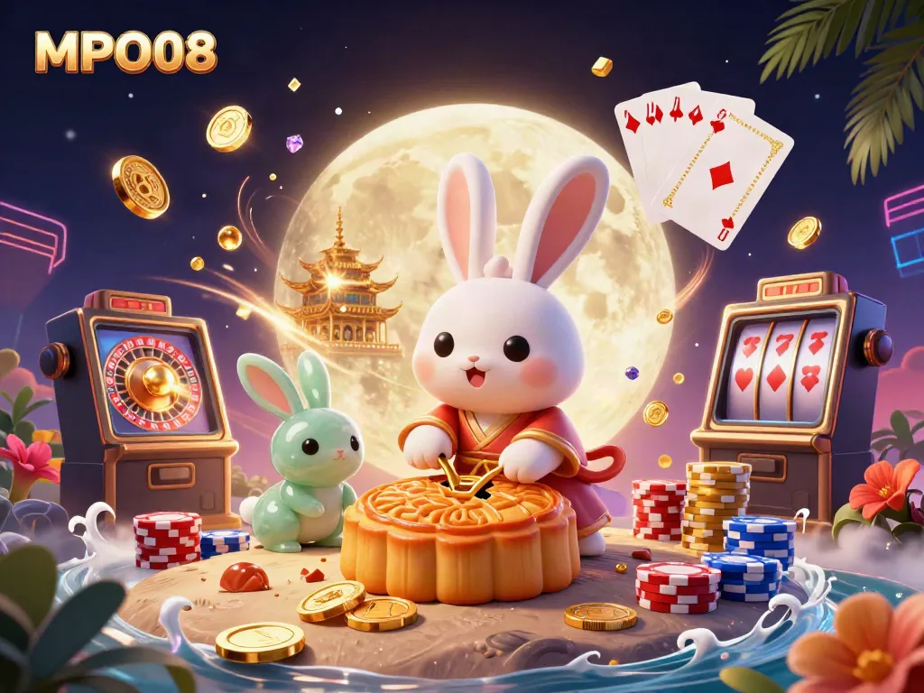 Experience MPO08 with a lunar moon rabbit creating mooncakes filled with poker chips.
