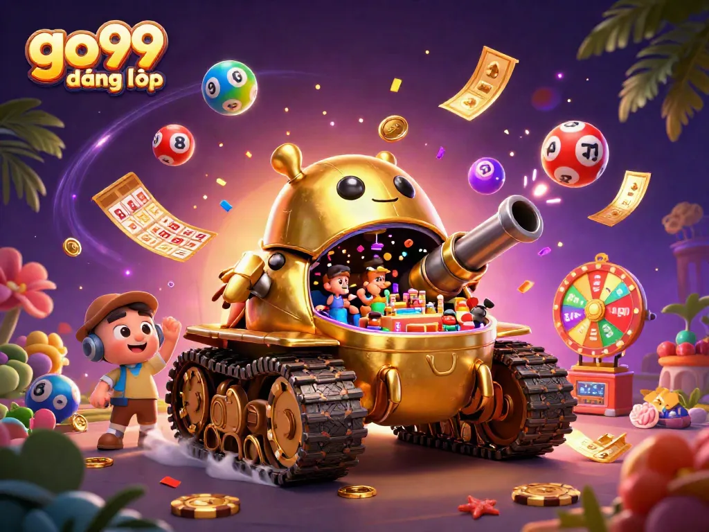 Experience the exciting go99 đăng nhập with a vibrant 3D casino scene featuring lively games and rich rewards.