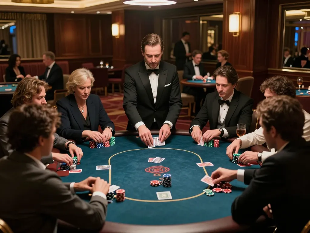 Experience the thrill of uu88 bet with high-stakes poker in an upscale casino.