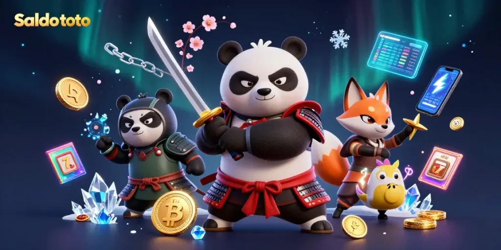 Saat bermain di Saldo toto, samurai panda dan ninja fox memikat dengan slot dan jackpot!