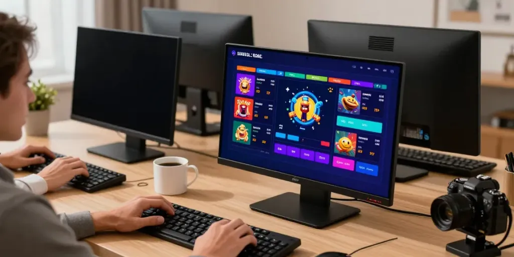 Ratutogel: Pemain asyik memasang taruhan togel di platform digital.