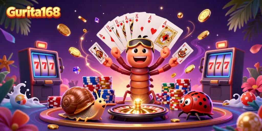 Gurita168 menyajikan dealer kartun unik dalam suasana casino yang penuh kegembiraan.