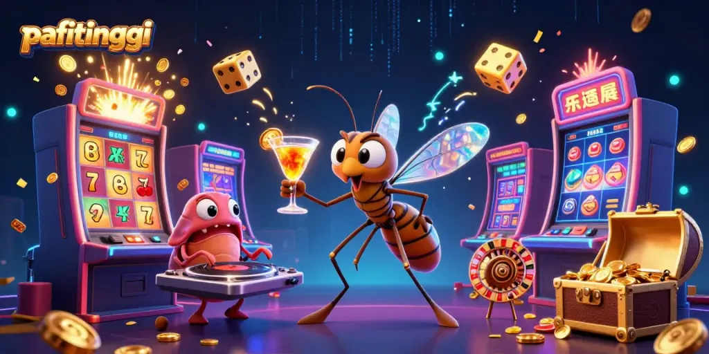 Gali jackpot di BINGOSLOT88 dengan desain kasino inovatif dan karakter yang menarik.