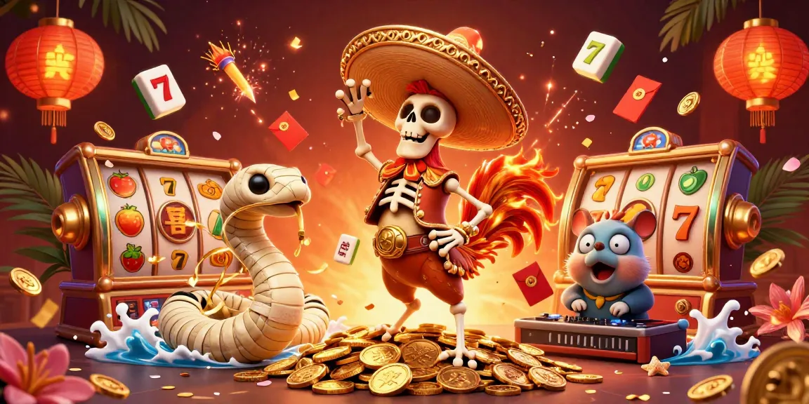 Engage in the excitement of MASTERSPIN188 with a vibrant casino-themed illustration showcasing lively characters and dynamic gaming elements.