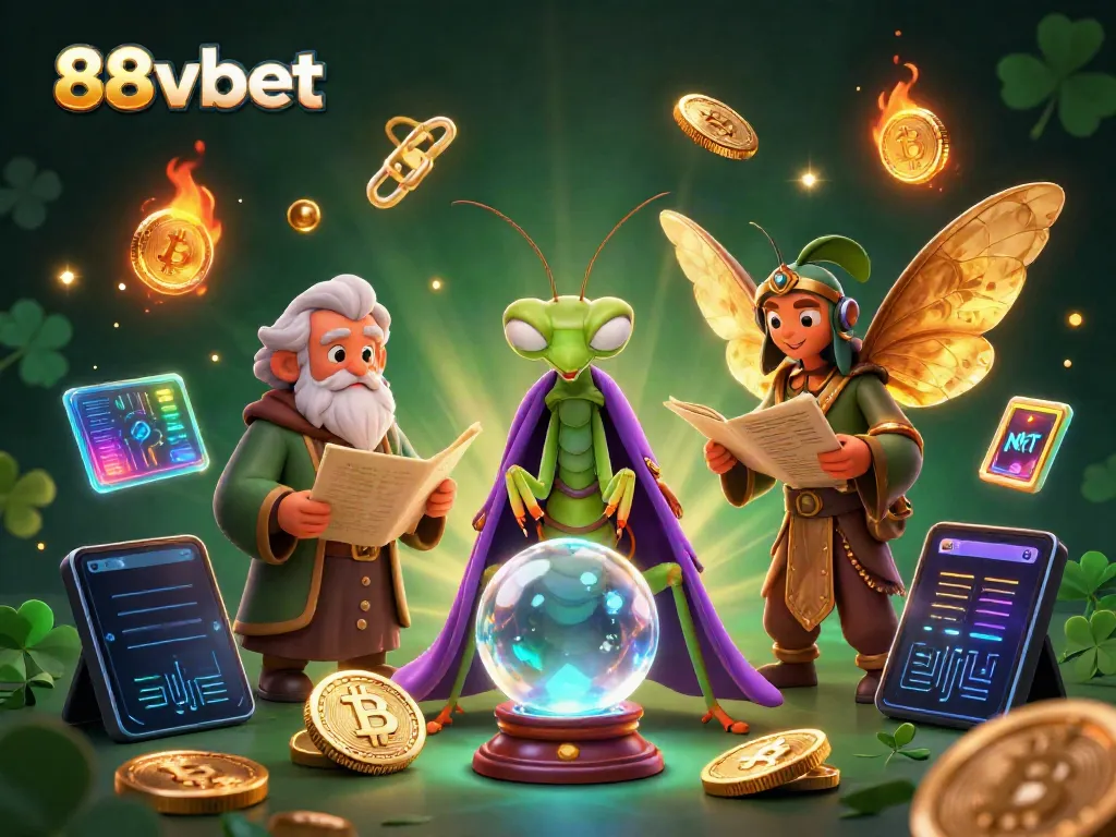 Engage with 88vbet's immersive fortune-telling casino scene filled with vibrant gaming elements.