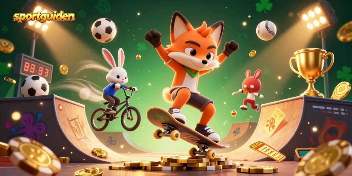 Sportguiden menghadirkan ilustrasi 3D mengasyikkan dengan karakter kasino dan elemen taruhan yang dinamis.