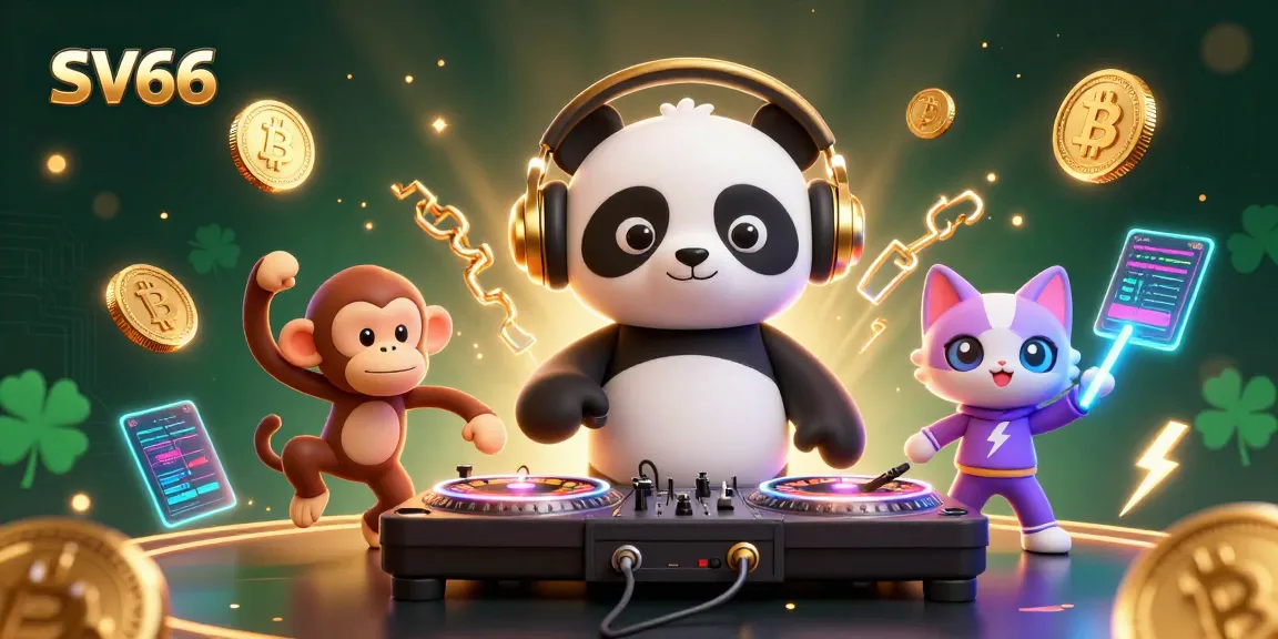 Experience vibrant gameplay at SV66 with cartoon characters in an energized online casino scene.