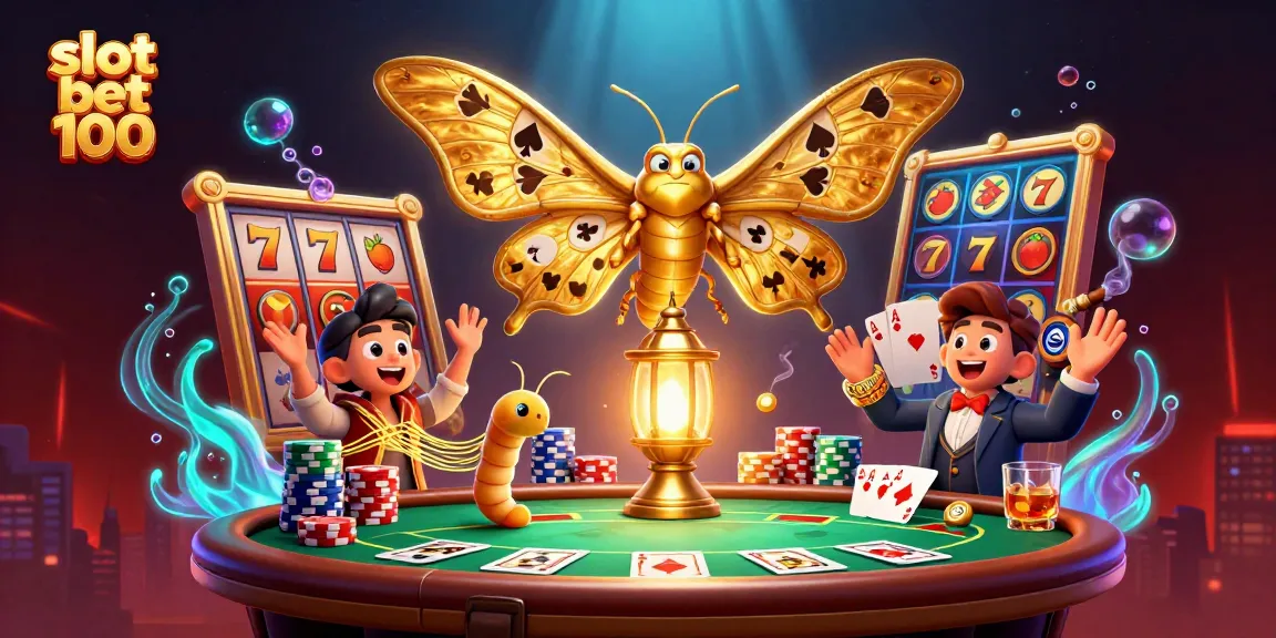 Slot bet 100 dari slot mesin dengan karakter induk dan elemen kasino yang menarik.