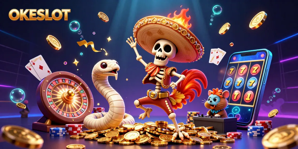 OKESLOT menghadirkan pengalaman bermain slot dengan karakter ceria dalam festival koin emas.