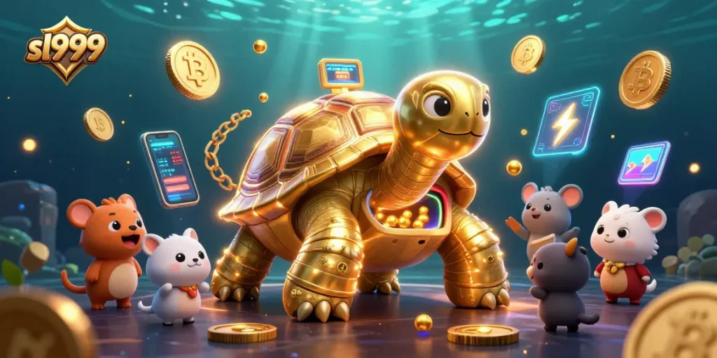 Experience exciting gameplay with sl999's engaging gaming ecosystem featuring unique characters and crypto elements.