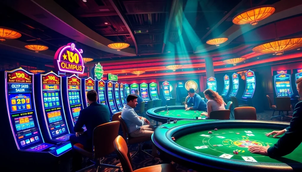 OLYMPUS88 menghadirkan suasana kasino yang hidup dengan mesin slot dan meja poker yang menarik.