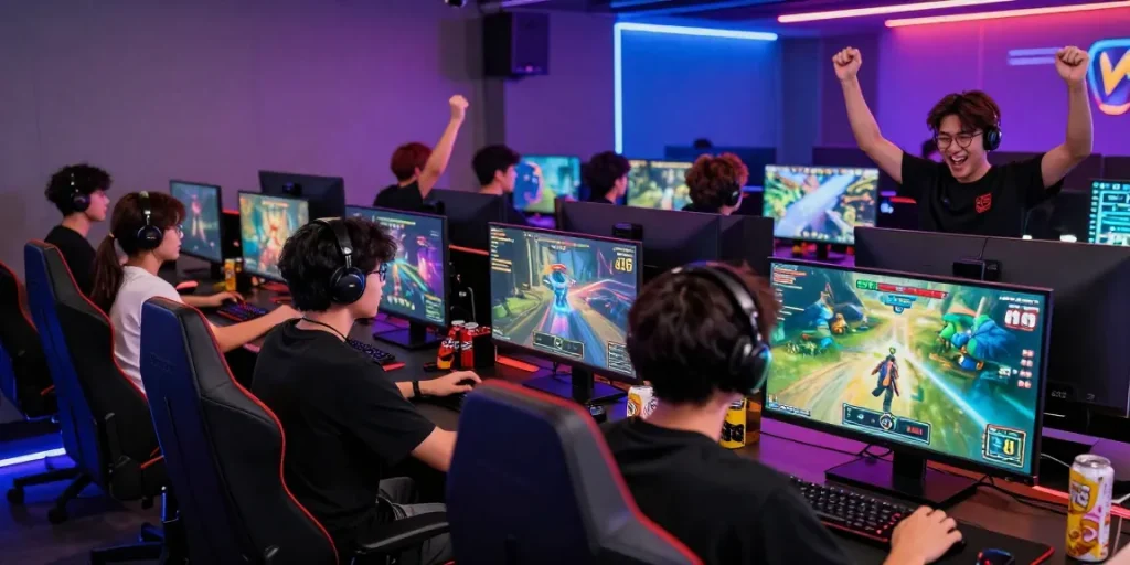 Exciting online gaming scene showcasing players enjoying cika4d.
